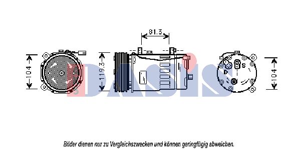 AKS DASIS Kompressori, ilmastointilaite 850200N